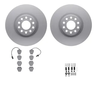 R1 Concepts WDTH1-73008 Brake Rotors - Carbon Coated W/ Euro Ceramic Pads & Hdw